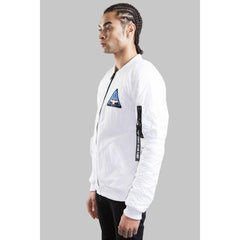 CLOTHING - BOY LONDON BOY SPACE BOMBER JACKET WHITE BOYL1587-WHT