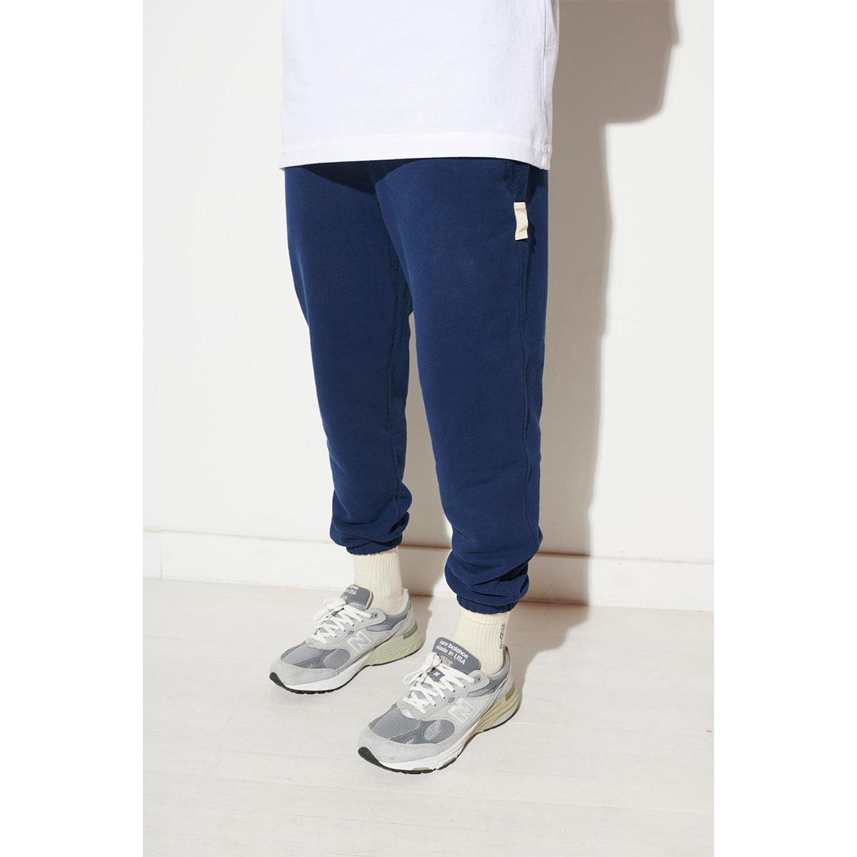 Bristol Studio Men Slim Sweatpant Navy - BOTTOMS - Canada