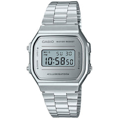 Casio Vintage Collection Silver White Digital Retro Watch A168WEM-7VT - ACCESSORIES - Solestop.com - Canada