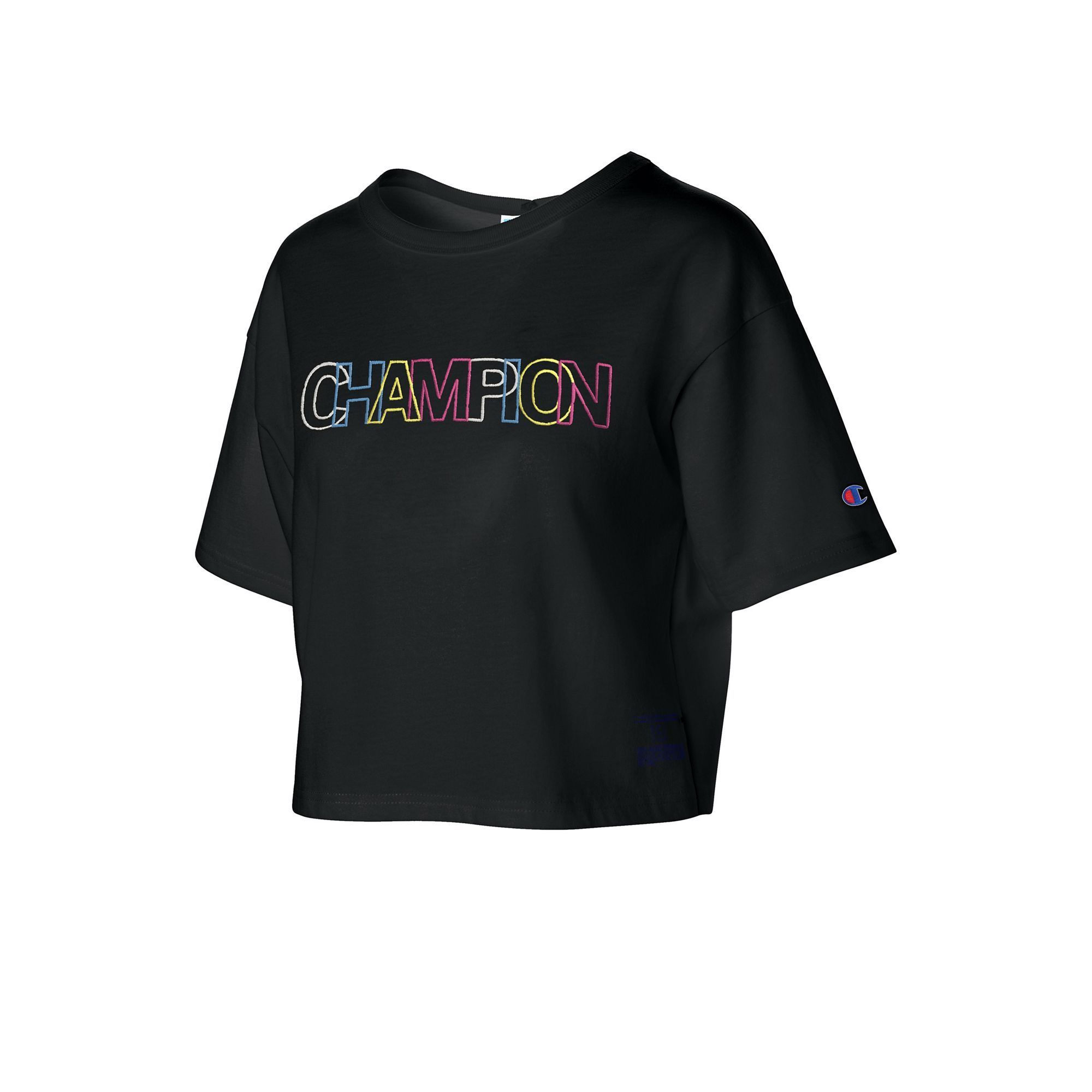 T-SHIRTS - Champion Heritage Cropped Tee Black Women WL956-551052-003