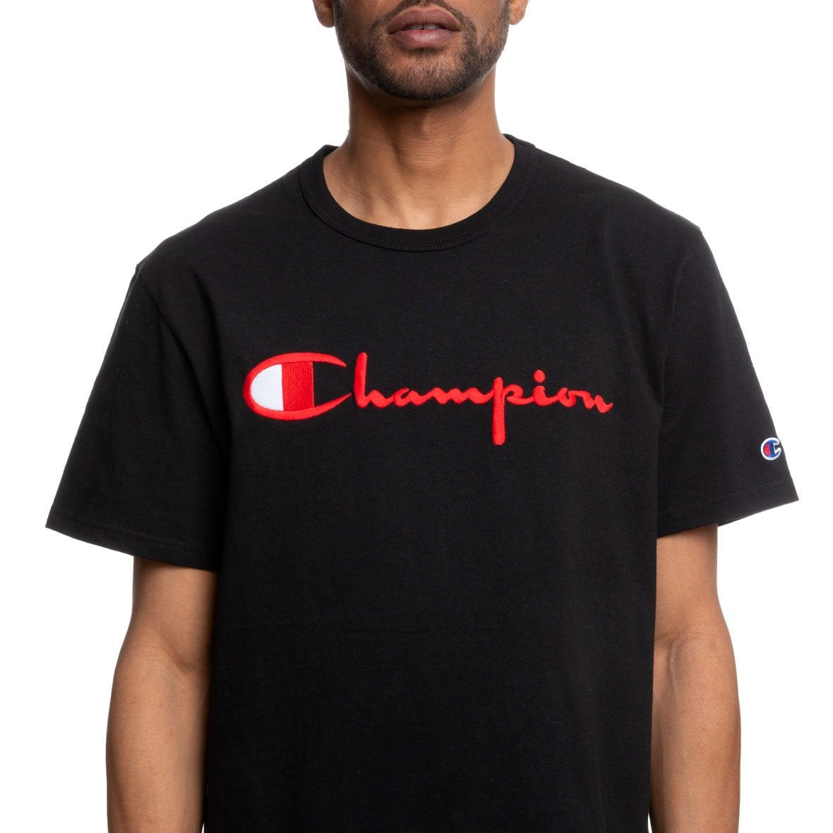Champion Heritage Short Sleeve Tee Black Men GT19-Y08252-BKC - T-SHIRTS - Canada