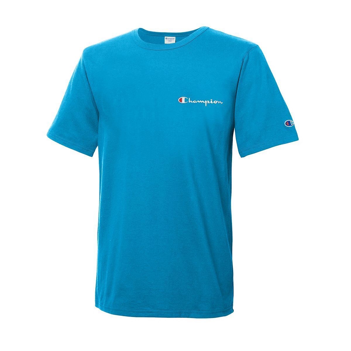 T-SHIRTS - Champion Heritage Tee Elevated Graphics Script Deep Blue Water Men GT19-Y06819-7YF