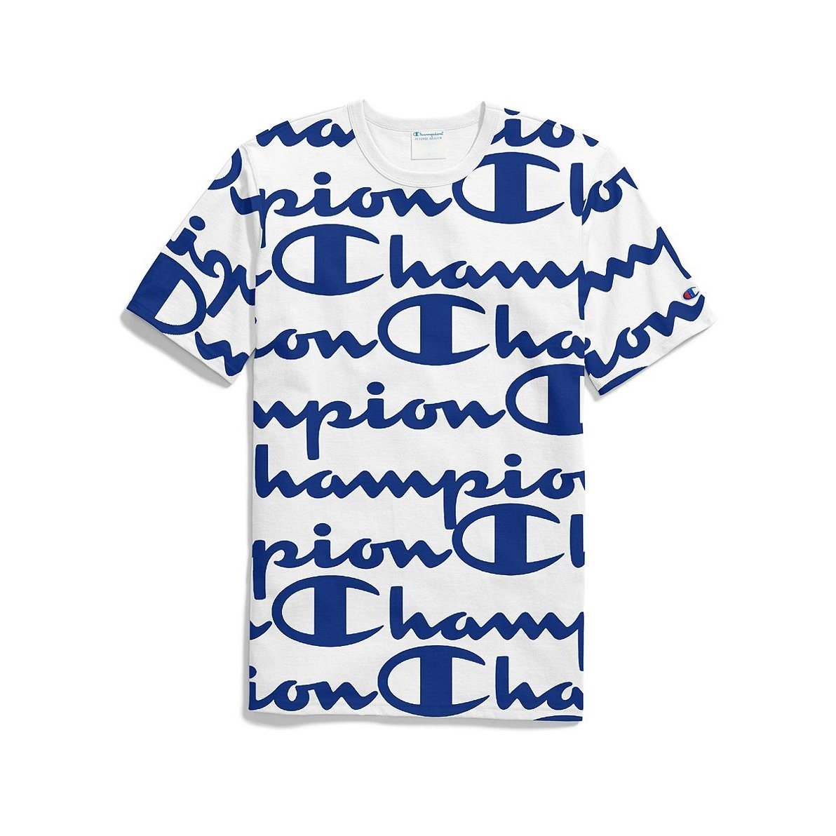 T-SHIRTS - Champion Heritage Tee Giant Chp Script White Surf Men T1919S-LHY