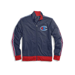 OUTERWEAR - Champion Track Jacket Chain Stitch On Felt "C" Indigo Scarlet Men V3377-549870-AEZ