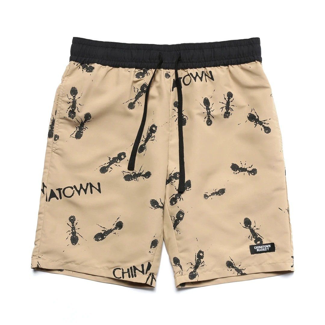 SHORTS - Chinatown Market Ants Shorts Sand CTM-ASTS