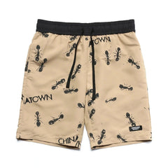 SHORTS - Chinatown Market Ants Shorts Sand CTM-ASTS