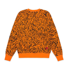 CLOT Men Tiger Stripe Sweatshirt Orange - SWEATERS - Canada