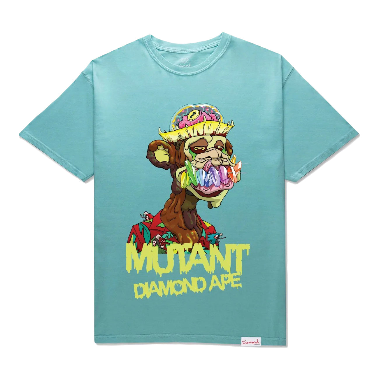Diamond Supply Co Men Mutant Diamond Ape Tee Diamond Blue