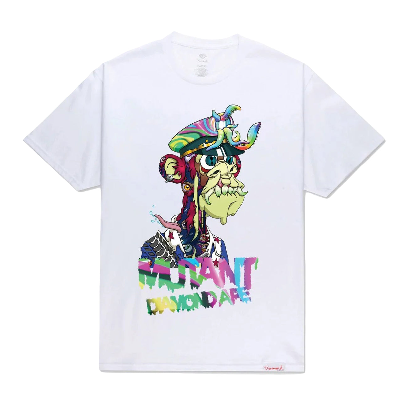 Diamond Supply Co Men Mutant Ape Trippy Tee White - T-SHIRTS - Canada