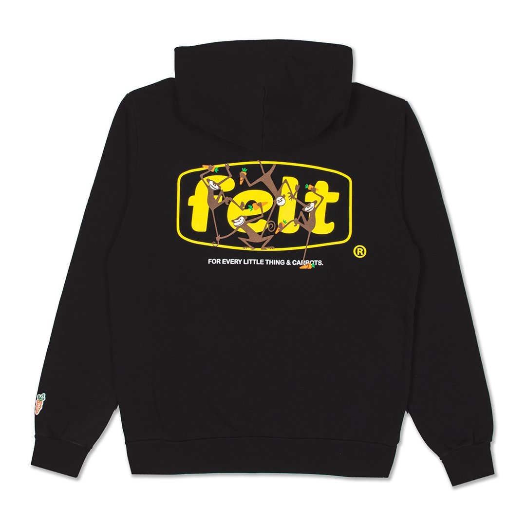 Felt x Carrots Monkey Bars Hoodie Black MBHD-BLK - SWEATERS - Canada