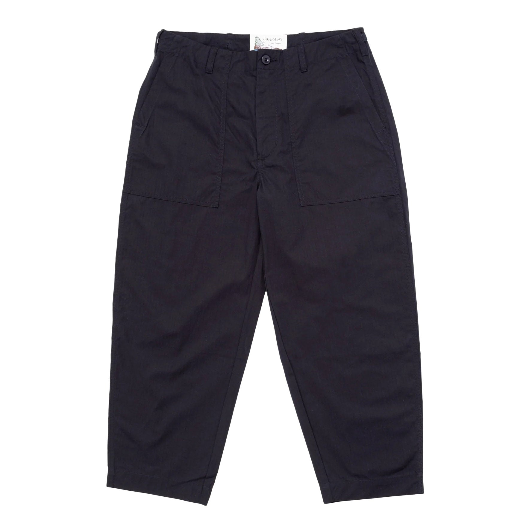 Garbstore Men Ruffle Pants Navy - BOTTOMS - Canada