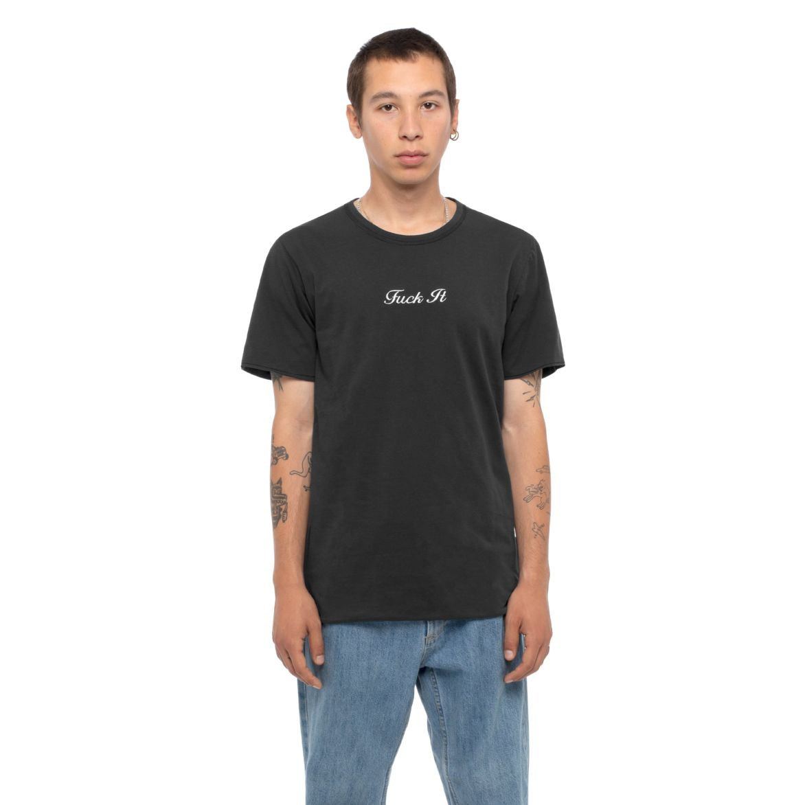 T-SHIRTS - Huf Fuck It Reversible Short Sleeve Knit Top Black Men KN00114-BLK