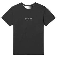 T-SHIRTS - Huf Fuck It Reversible Short Sleeve Knit Top Black Men KN00114-BLK