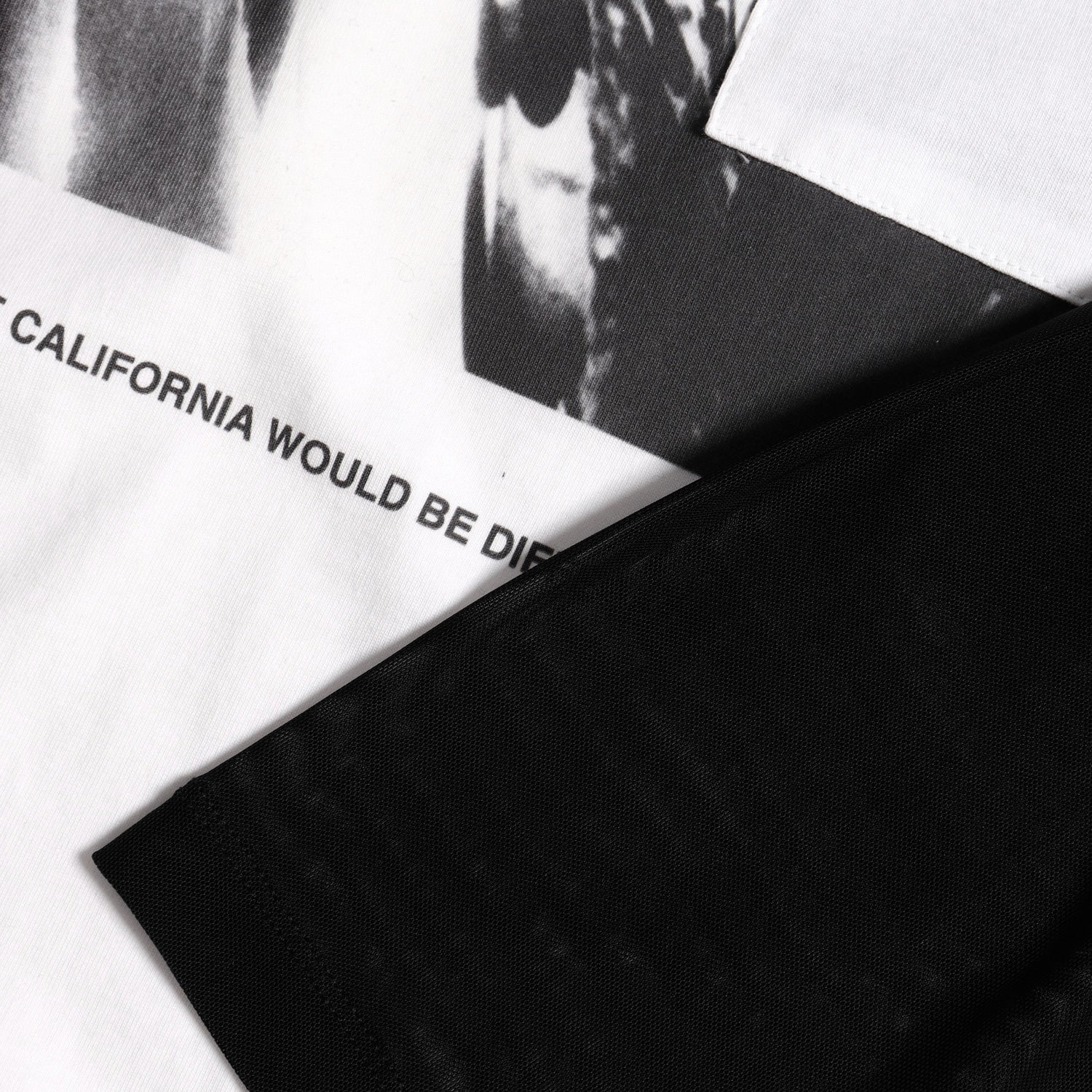 Jungles Men Eagles Mesh Sleeve Tee White Black - T-SHIRTS - Canada