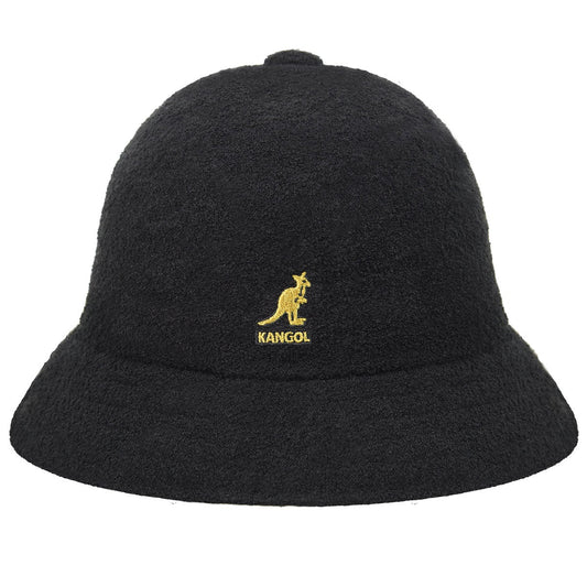 Kangol Bermuda Casual Hat Black Gold - HEADWEAR - Canada