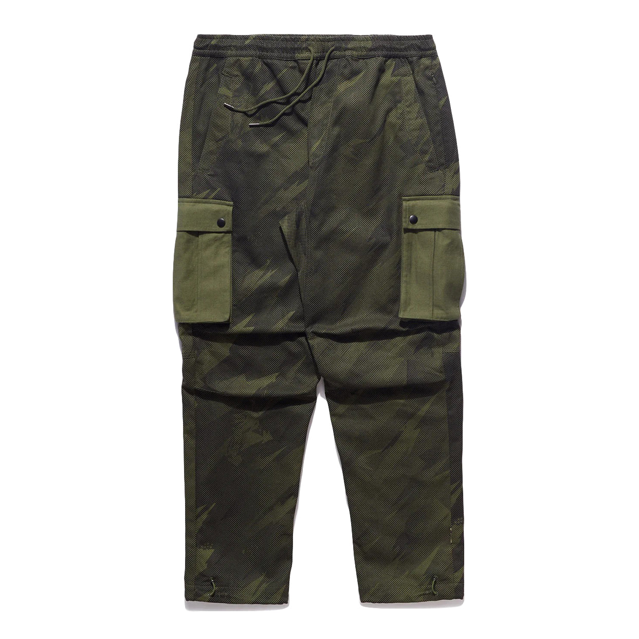 Maharishi Men Pointillist Camo Cargo Track Pants Jungle - BOTTOMS - Canada
