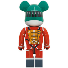Medicom Japan 2001: A Space Odyssey Green Helmet Orange Space Suit 1000% Bearbrick - COLLECTIBLES - Canada
