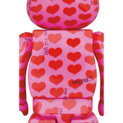Medicom Japan Headwax Org Pink Heart 100% & 400% Bearbrick FEB229313I - COLLECTIBLES - Canada