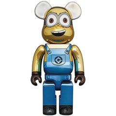 Medicom Japan Minions Dave Chrome Ver 1000% Bearbrick FEB218820I - COLLECTIBLES - Canada