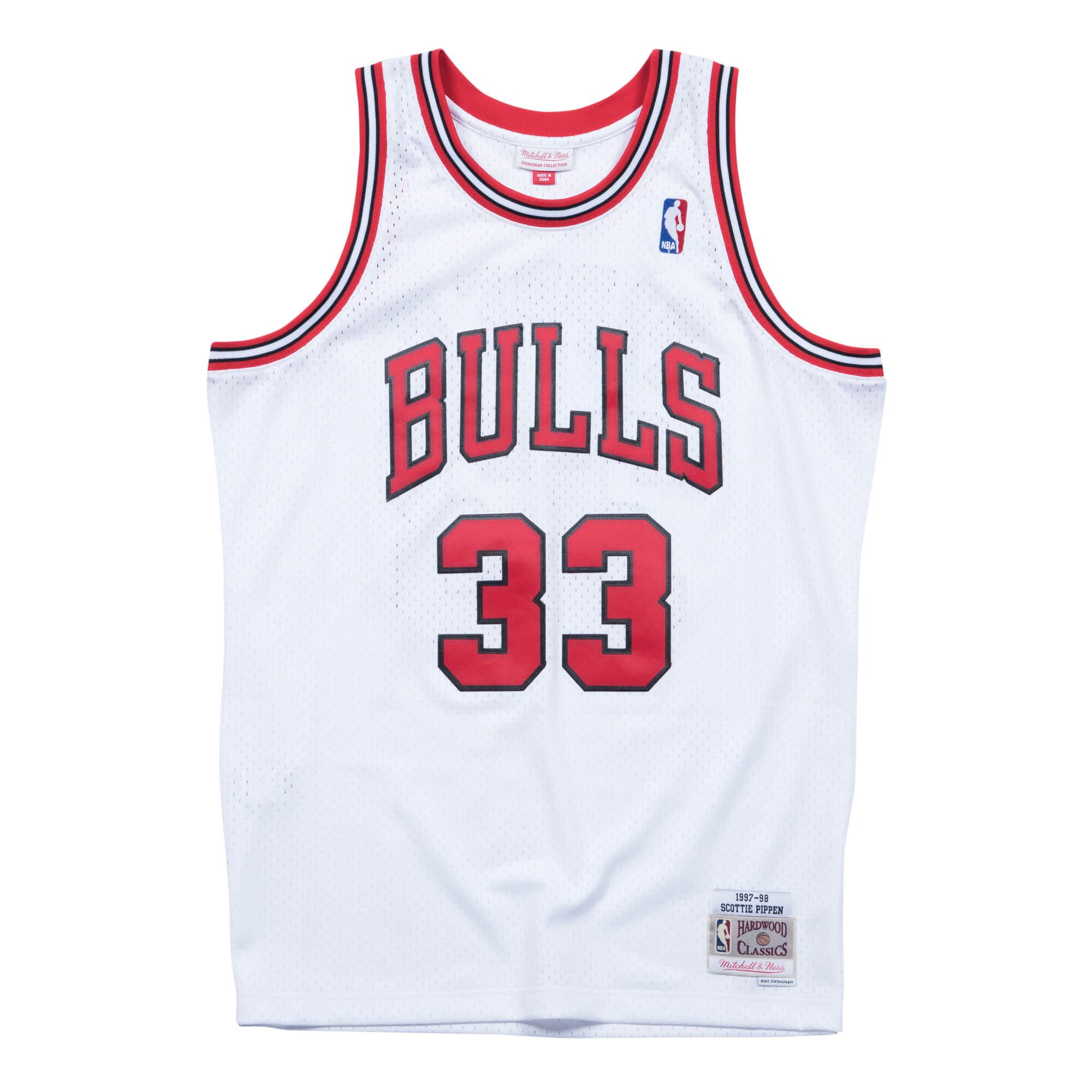 Mitchell & Ness Cream Swingman Shorts Chicago Bulls 1997