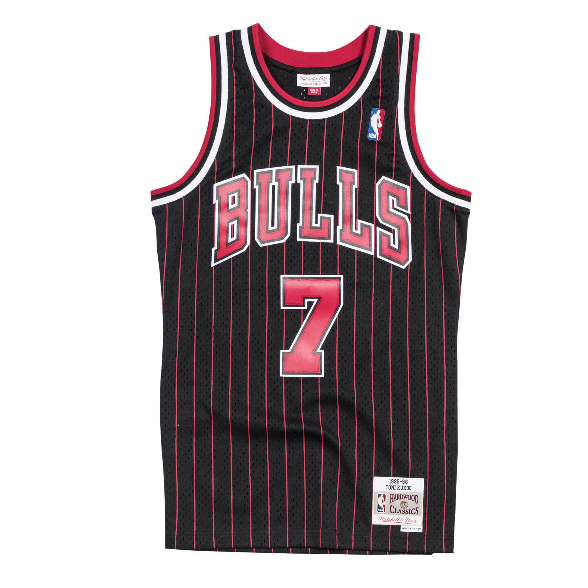 Mitchell & Ness Men NBA Chicago Bulls Swingman Jersey Toni Kukoč Black  '95-96 SJY18082CBU95TK – HotelomegaShops