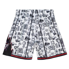 Mitchell & Ness Men NBA Toronto Raptors Doodle Swingman Short White PFSW1267TRA98PW - SHORTS - Canada