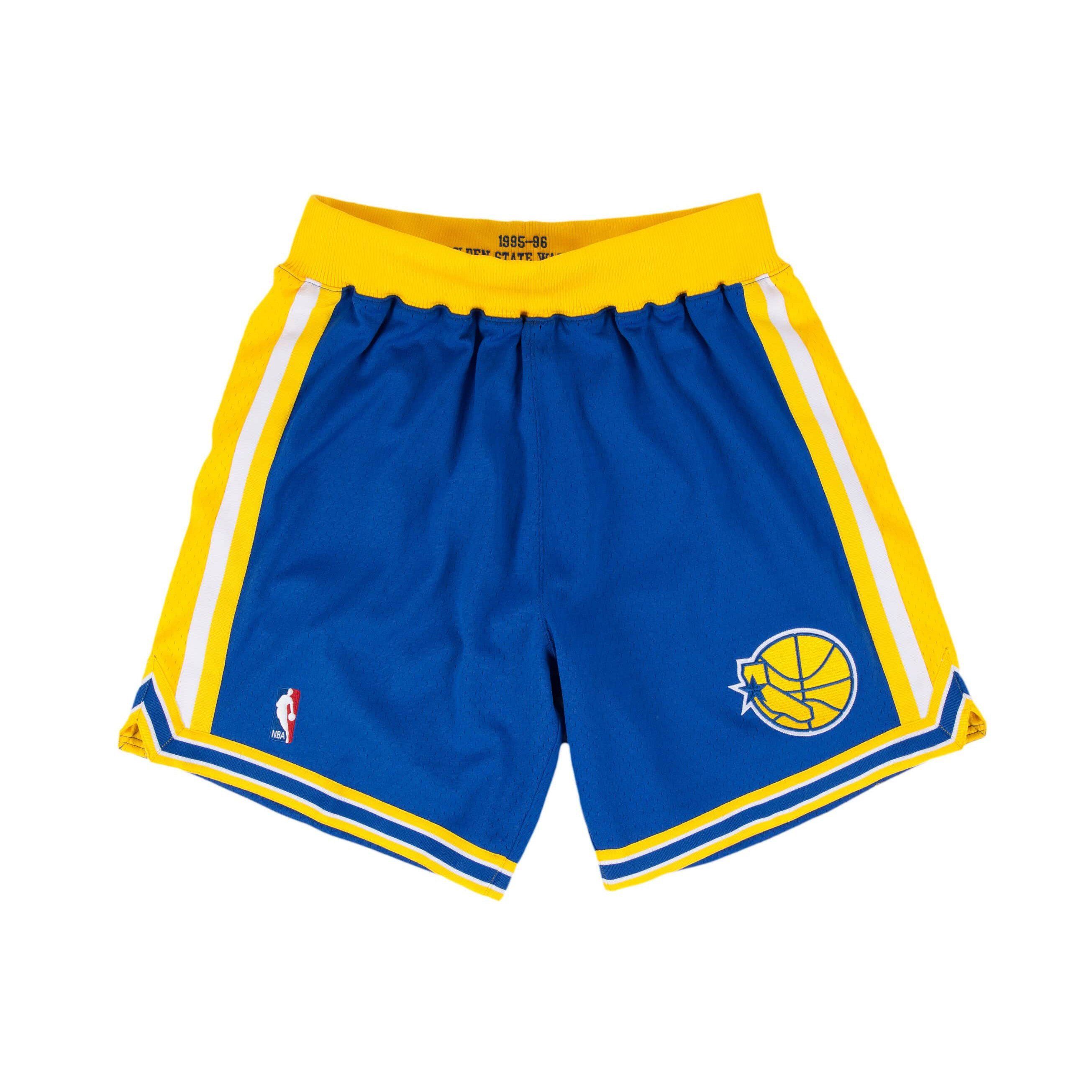 Mitchell & Ness NBA Authentic Shorts Golden State Warriors Royal Yellow  369P31095GSW (Solestop.com)