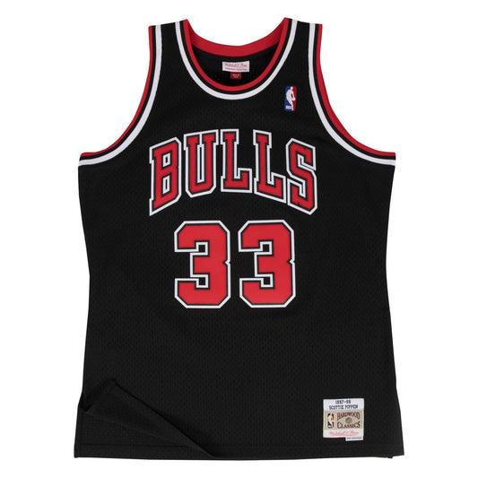 TANK TOPS - Mitchell & Ness NBA Chicago Bulls Swingman Jersey Scottie Pippen Black 1997 Men SMJYCBUKSPI97