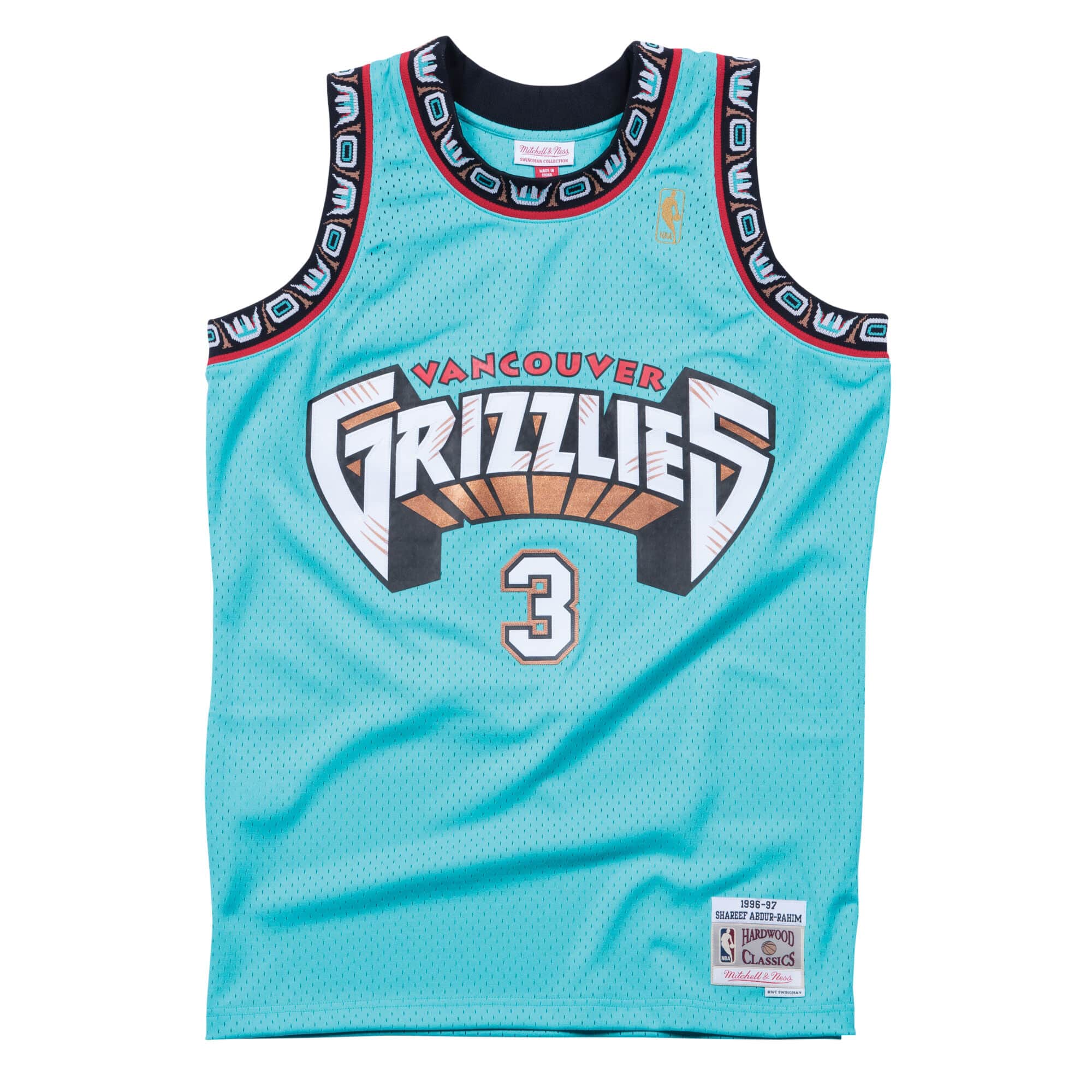 Vancouver Grizzlies Shareef Abdur-Rahim black jersey-NBA NWT by