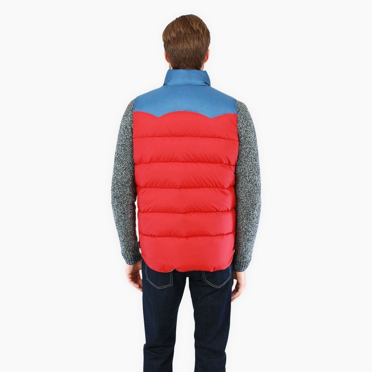 CLOTHING - PENFIELD BEEKMAN VEST MENS CONTRAST YOKE DOWN VEST (RED) PFM121005W14-015