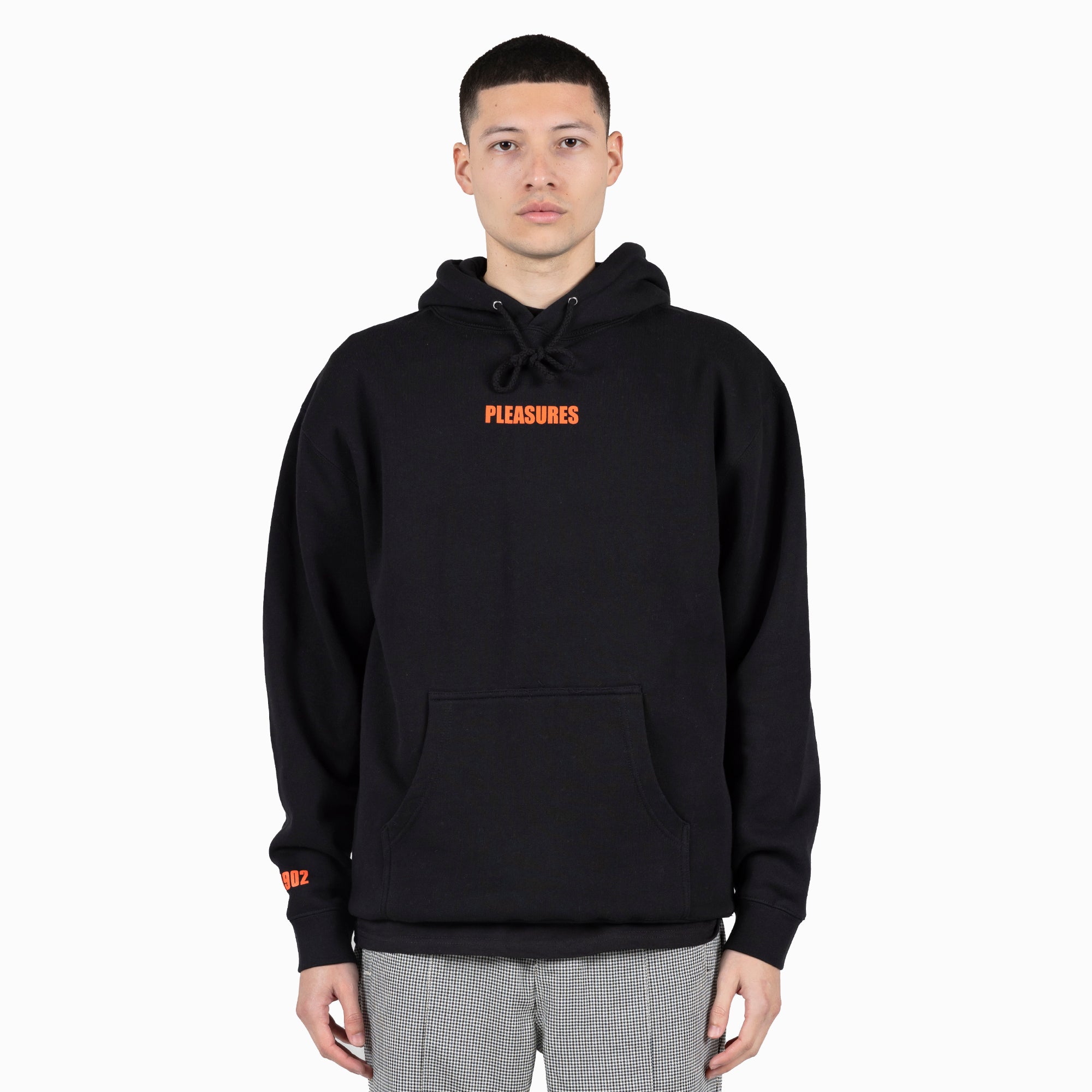 Pleasures Men Art News Hoodie Black - SWEATERS - Canada