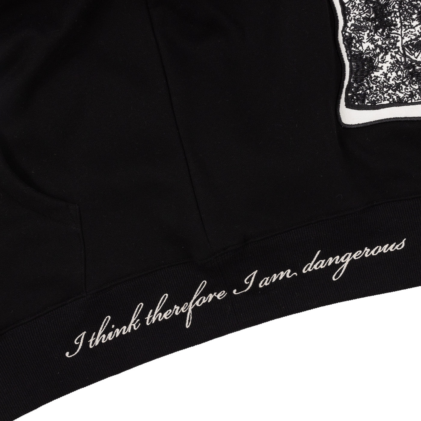 Pleasures Men Discourse Hoodie Black - SWEATERS - Canada