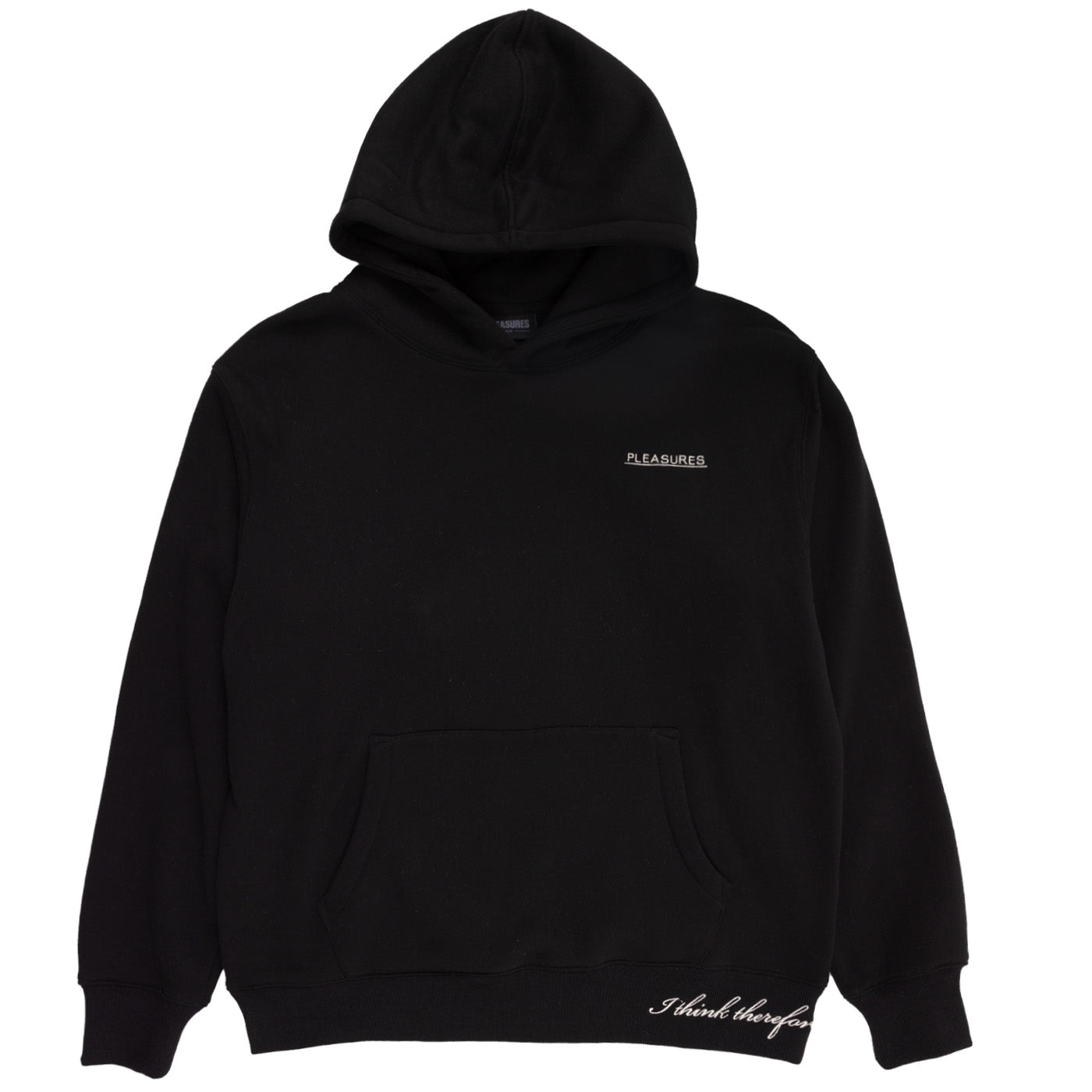 Pleasures Men Discourse Hoodie Black - SWEATERS - Canada