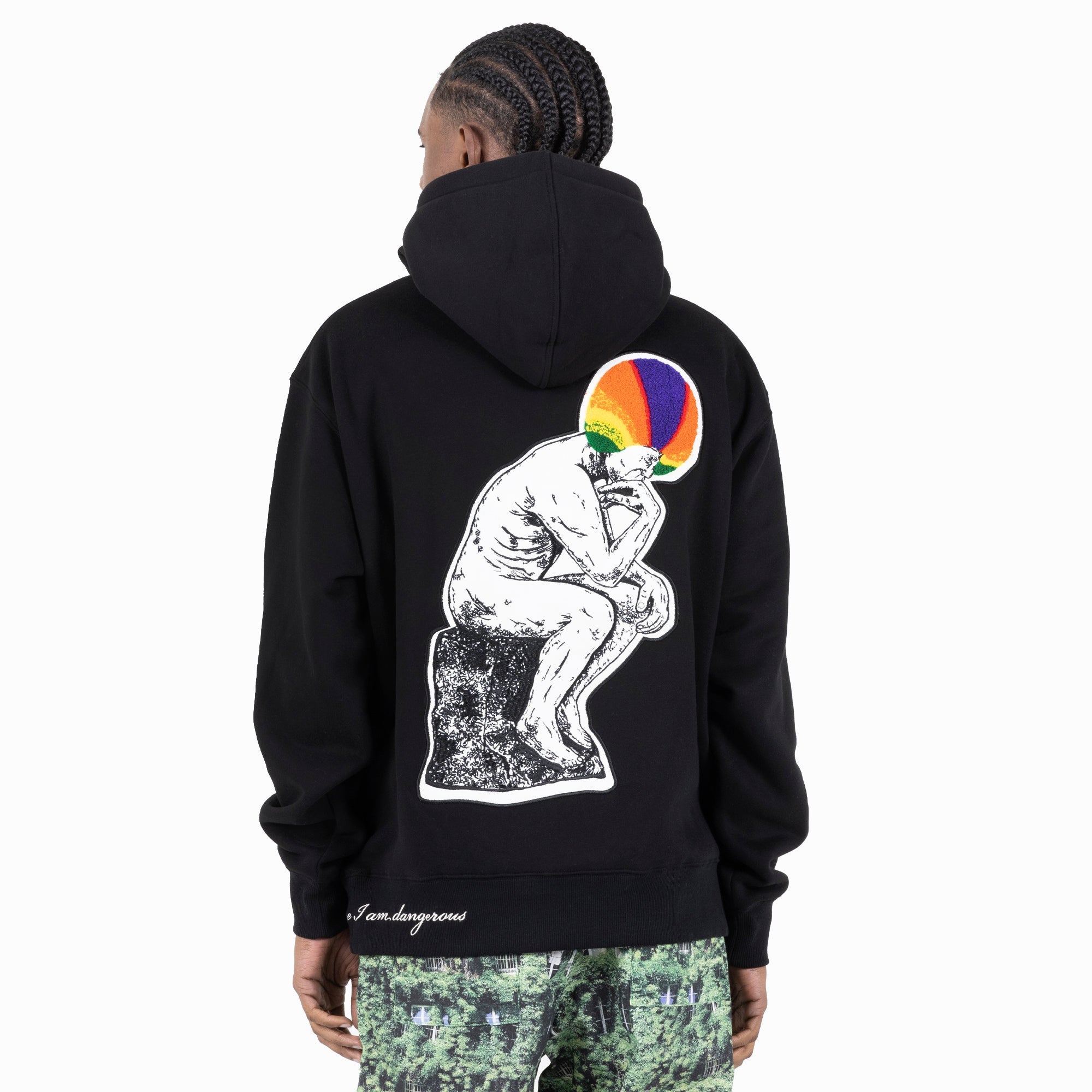 Pleasures Men Discourse Hoodie Black - SWEATERS - Canada