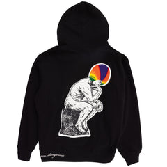 Pleasures Men Discourse Hoodie Black - SWEATERS - Canada