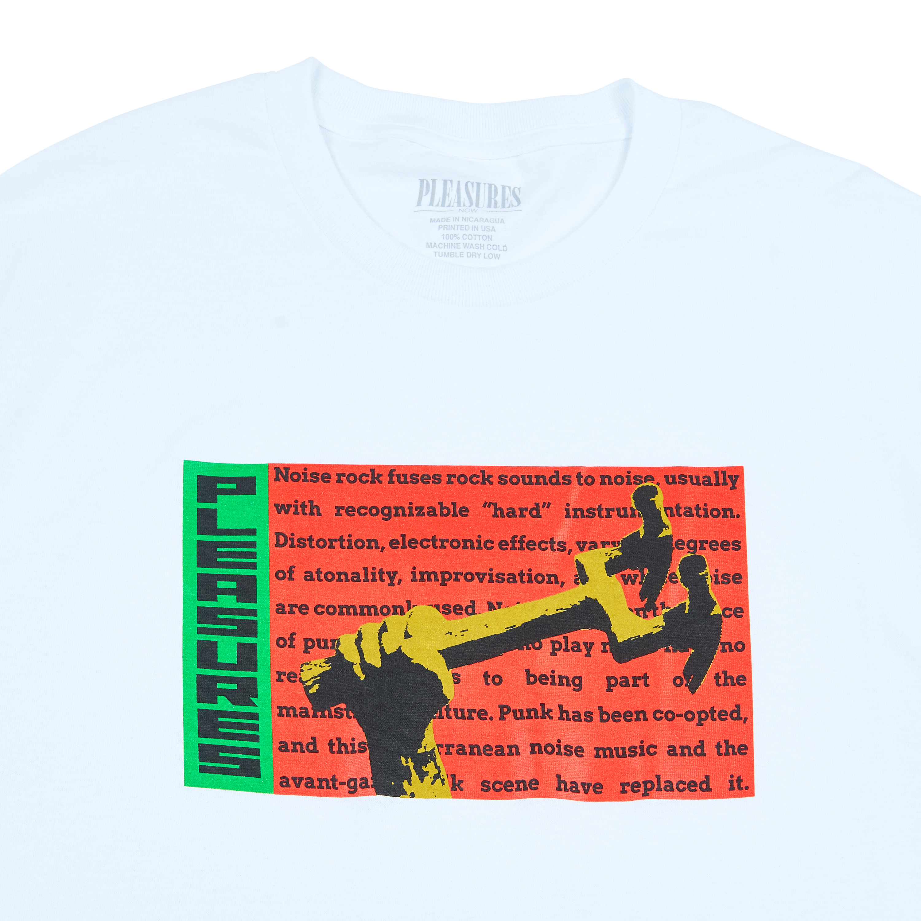 Pleasures Men Hammered T-Shirt White W038-WHT - T-SHIRTS - Canada