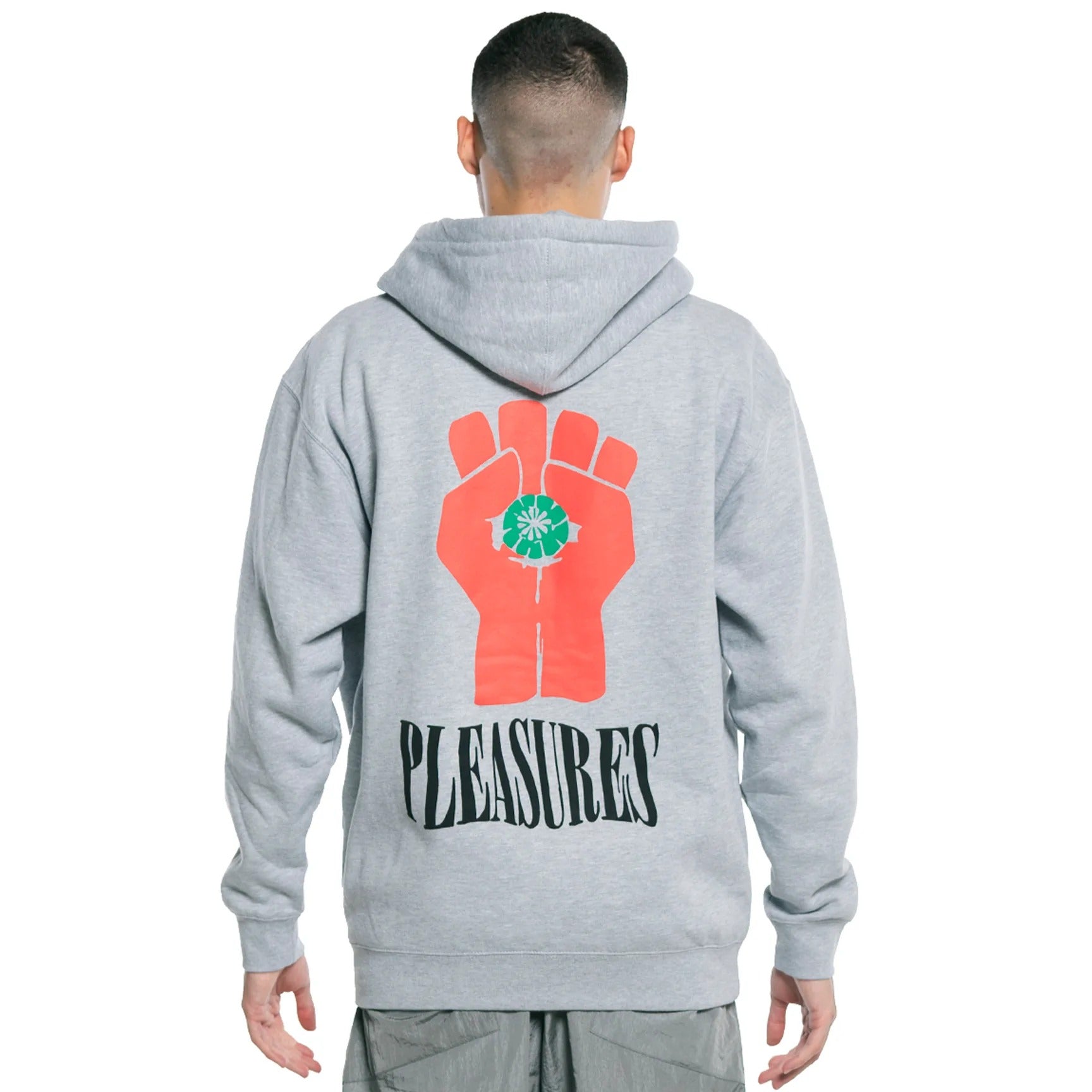 Pleasures Men HST Zip Hoodie Grey - SWEATERS - Canada