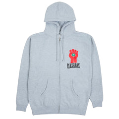 Pleasures Men HST Zip Hoodie Grey - SWEATERS - Canada