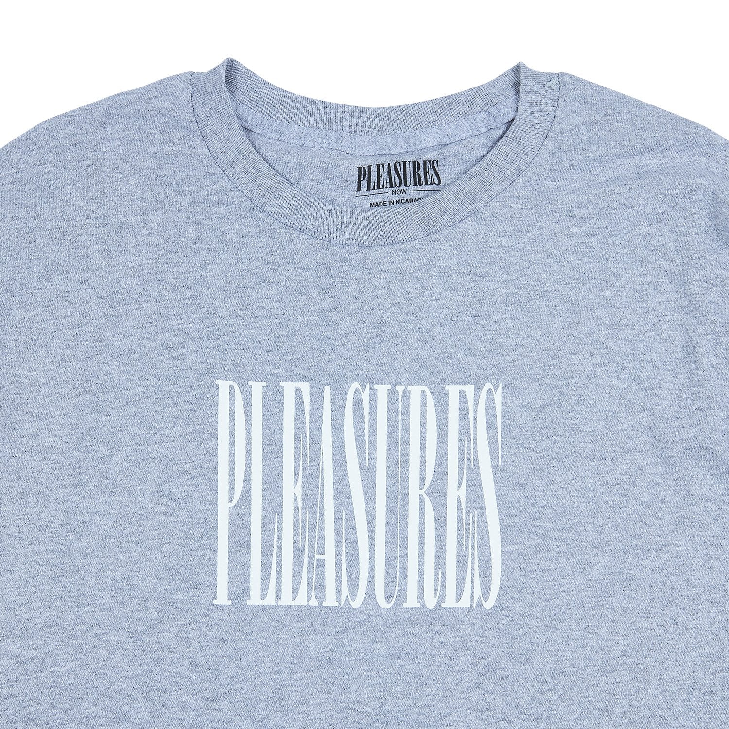 Pleasures Men Stretch LS T-Shirt Heather Grey W043-GRY - T-SHIRTS - Canada