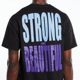 Pleasures Men Strong T-Shirt Black - T-SHIRTS - Canada