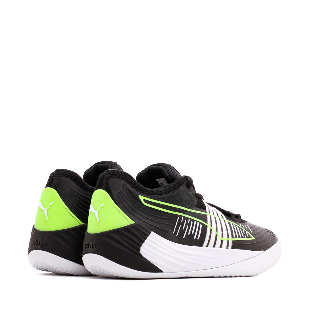 Puma Basketball Men Fusion Nitro Black Green Glare 195587-01 - FOOTWEAR - Canada