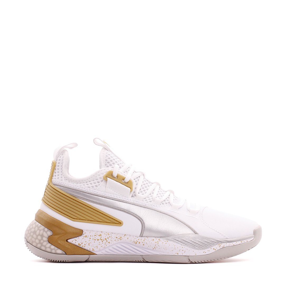 FOOTWEAR - Puma Basketball Uproar Hybrid Court Core White Metallic Silver Men 192775-09