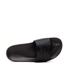 PUMA LEADCAT SATIN PUMA BLACK WOMEN SANDAL SLIDES 365338-01 - FOOTWEAR - Solestop.com - Canada