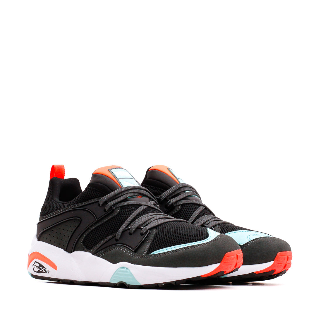 Puma Men Blaze of Glory Reverse Classics Black Gray Coral 383532-01 - FOOTWEAR - Canada