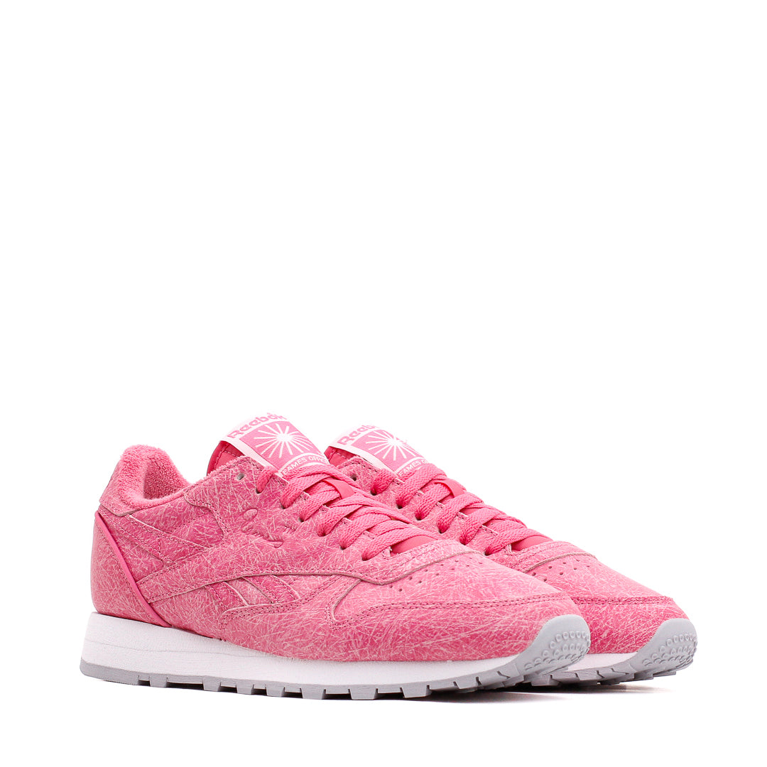 Reebok Classic x Eames Leather Pink White Grey FZ5860 - FOOTWEAR - Canada