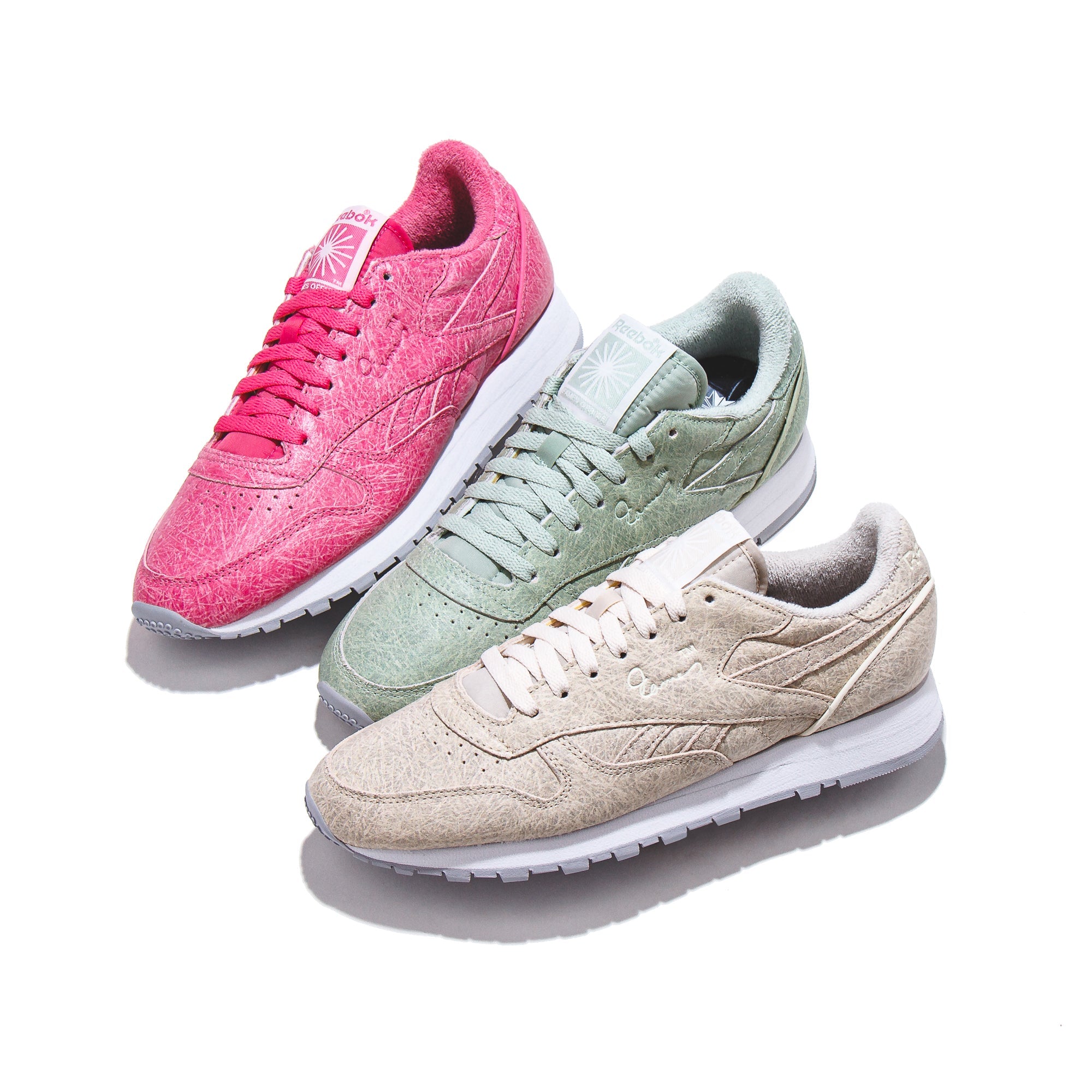 Reebok Classic x Eames Leather Pink White Grey FZ5860 - FOOTWEAR - Canada