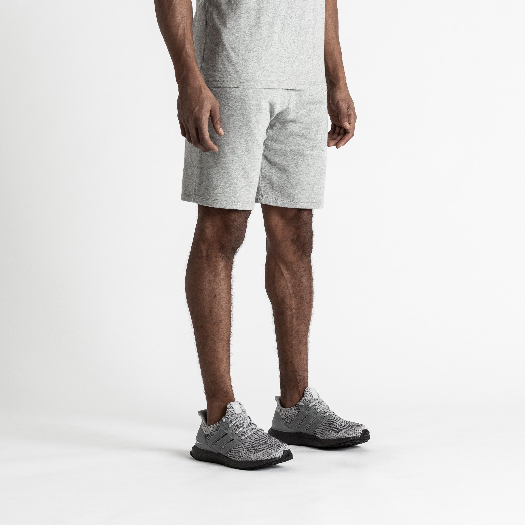 SHORTS - Reigning Champ Knit Lightweight Terry Sweatshort Heather Grey Men Core RC-5174-GRY