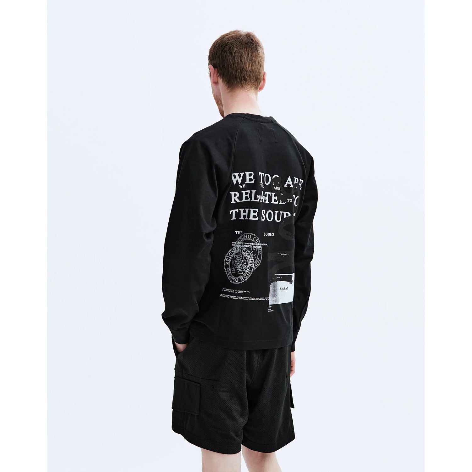 Reigning Champ Men Knit Mid Wt Jersey S04 Source Long Sleeve Black RC-2239-BLK - SWEATERS - Canada