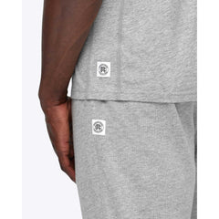 Reigning Champ Ringspun Jersey Short Sleeve Henley Tee Heather Grey RC-1073-GRY - CLOTHING - Canada