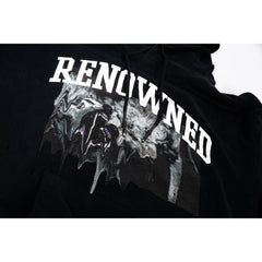 SWEATERS - Renowned Wolves In Paradise Hoody Black Men RD126